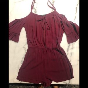 Cut out shoulder romper